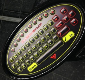 High tech bowling console