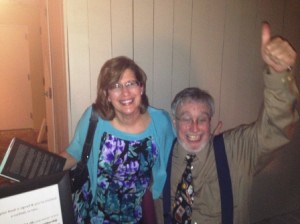 Vera Basilone and Bernie Schien during book signing event at the Beaufort Arsenal