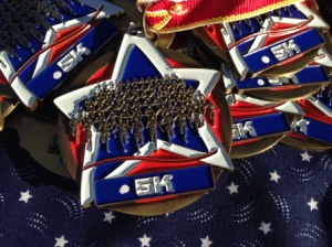 Medals given to the winners of The Island Charities 4th Annual 5K Race