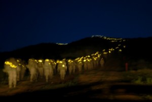 Night time Edson Range