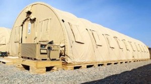 Tent in Afghanistan. (U.S. Marine Corps photo illustration by Lance Cpl. Andrew Johnston)