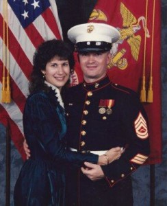 Vera & Michael Basilone at a USMC Birthday Ball back in the old days.