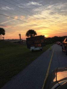 Sign for new MCRD PI traffic pattern