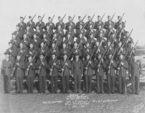 Marine graduates from Marine Barracks, Parris Island, S.C., circa 1941