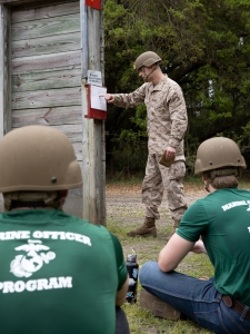 Marine Officer Candidates from across the Southeastern United States attended Mini Officer Candidates School to gain experience and prepare for success at Officer Candidates School. (U.S. Marine Corps photo by Staff Sgt. Shannon Doherty)