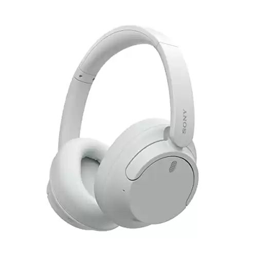 Sony WH-CH720N Noise Canceling Wireless Headphones Bluetooth Over The Ear Headset with Microphone and Alexa Built-in, White New